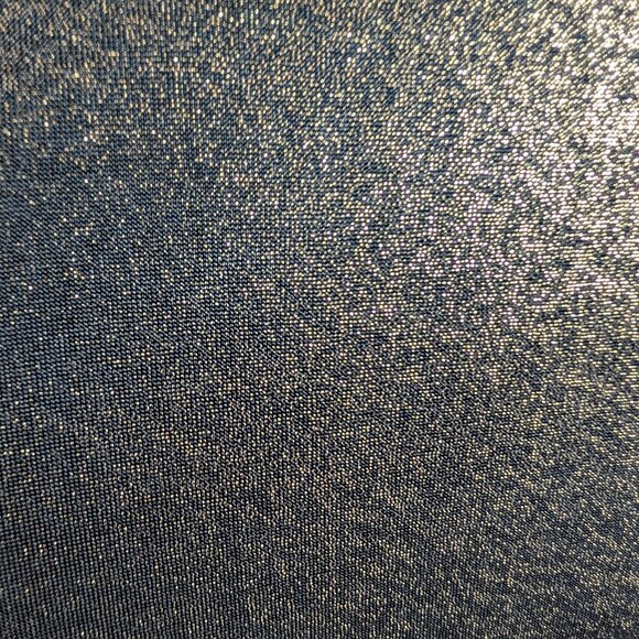 Donna Morgan Stretch Foil Pleated Halter Dress Liquid Gold Metallic Size 0 XS - Picture 10 of 15